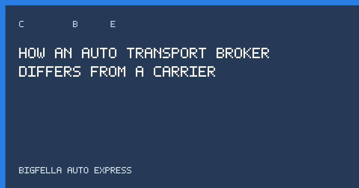 Guide cover comparing auto transport brokers and carriers