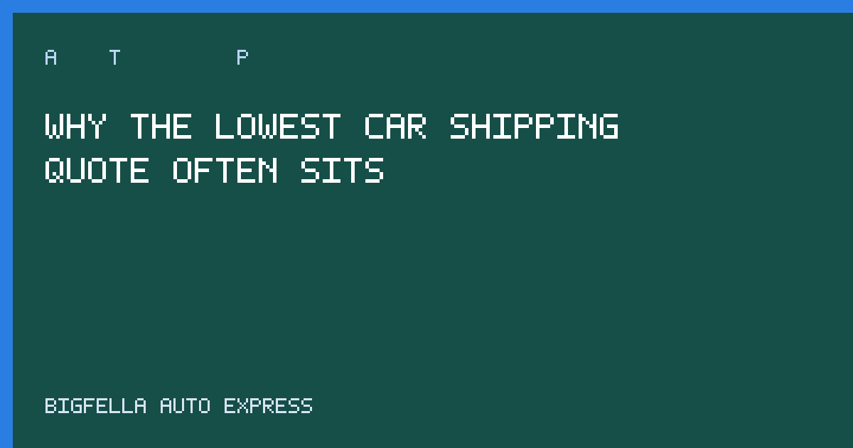 Cover about cheap car shipping quotes that do not get assigned